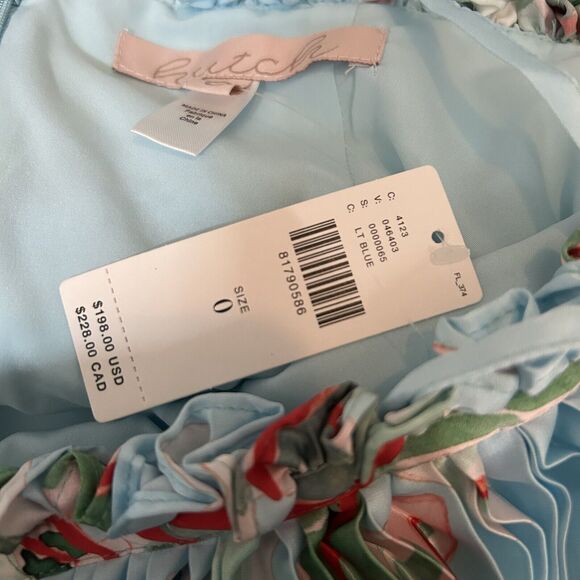 NWT Anthropologie Hutch Ruched Jumpsuit Size 0 Tropical Beach Boho Wide Leg $198 - Picture 10 of 14